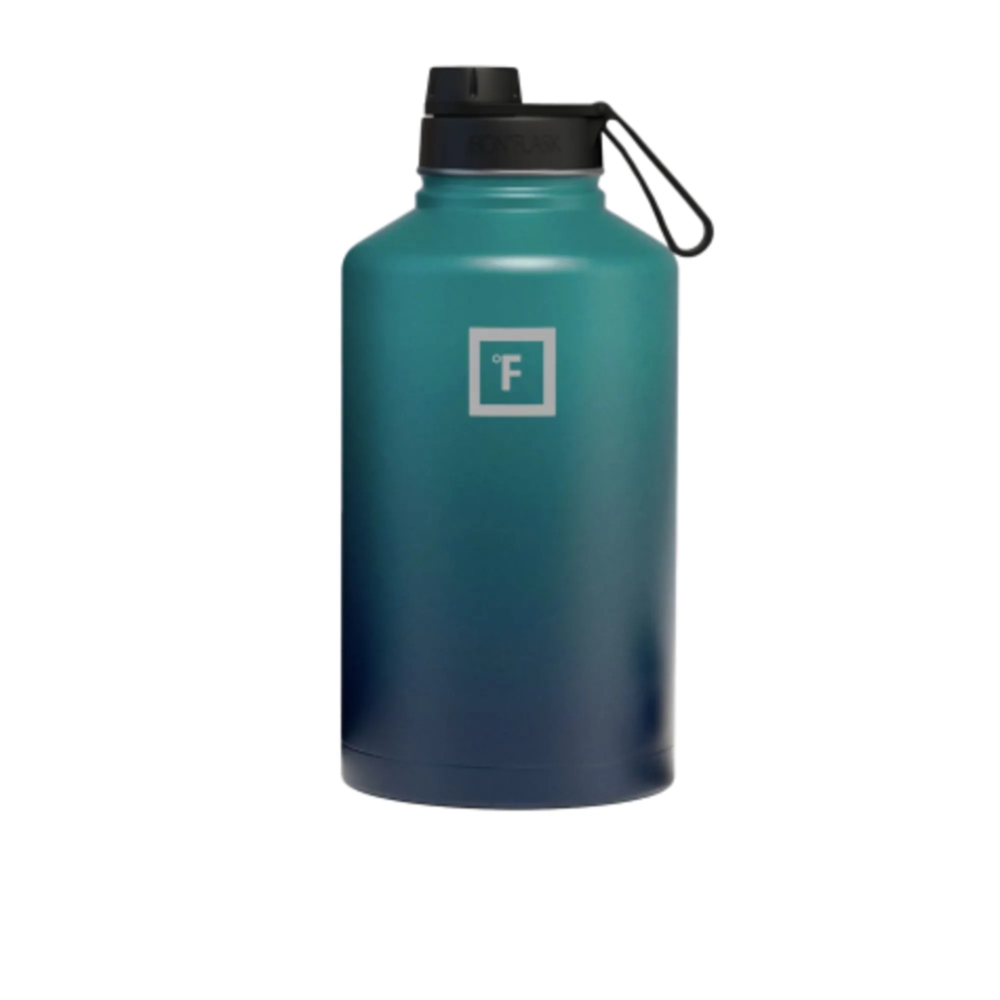 Iron Flask Wide Mouth Bottle with Spout Lid 1.9L Bubble Gum Kitchen